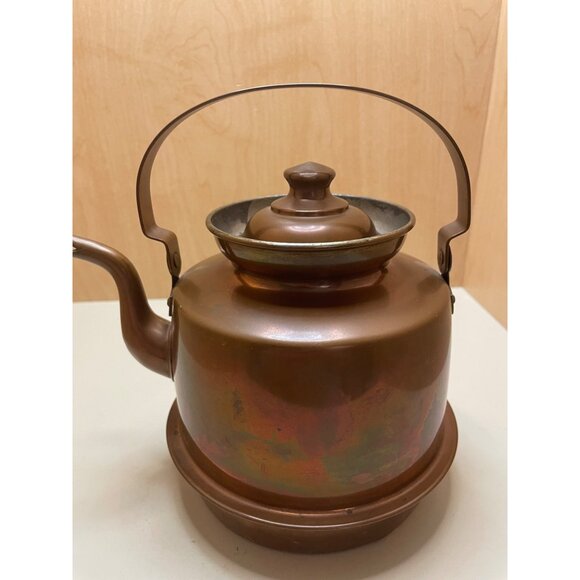 Vtg Copper Pot from Sweden with Classic Gooseneck. Excellent Condition - Picture 4 of 12